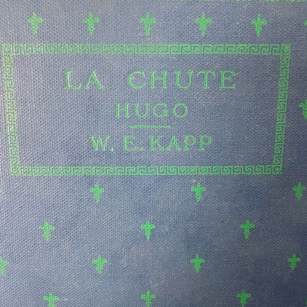 Victor Hugo - La Chute vintage 1932 hardcover Book